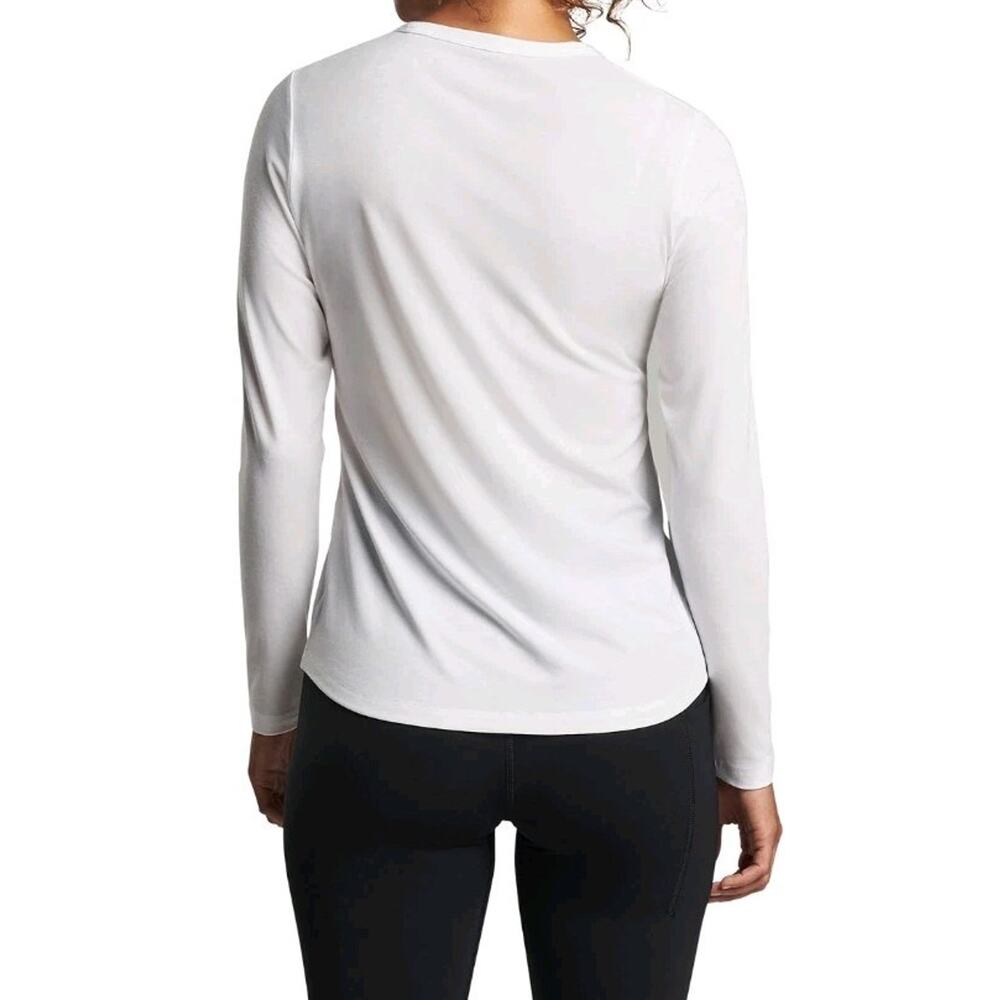 Peter Millar Vinyasa Womens Performance White Long Sleeve Size Medium - Picture 2 of 14